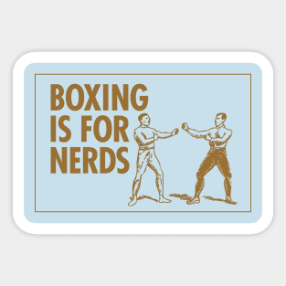 Boxing is for Nerds Sticker